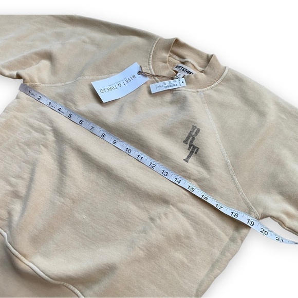 MADEWELL Rivet & Thread Tigers Graphic Easy Sweatshirt in French Vanilla NWT - Picture 9 of 12